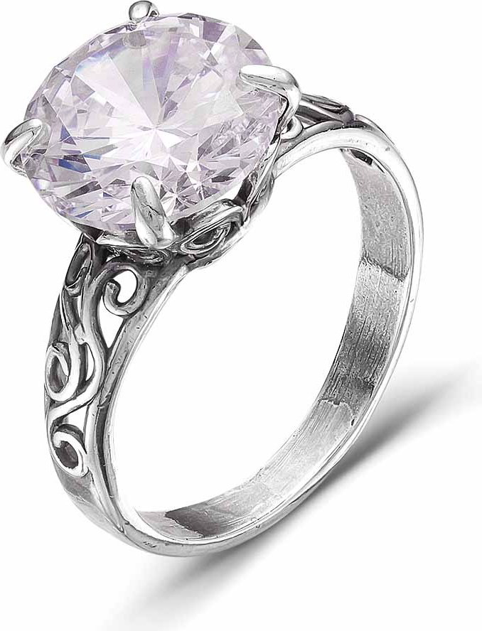 Кольцо Красная пресня 2387798 размер 17.5 вес 5.1 г серебро, фианит купить,NaN