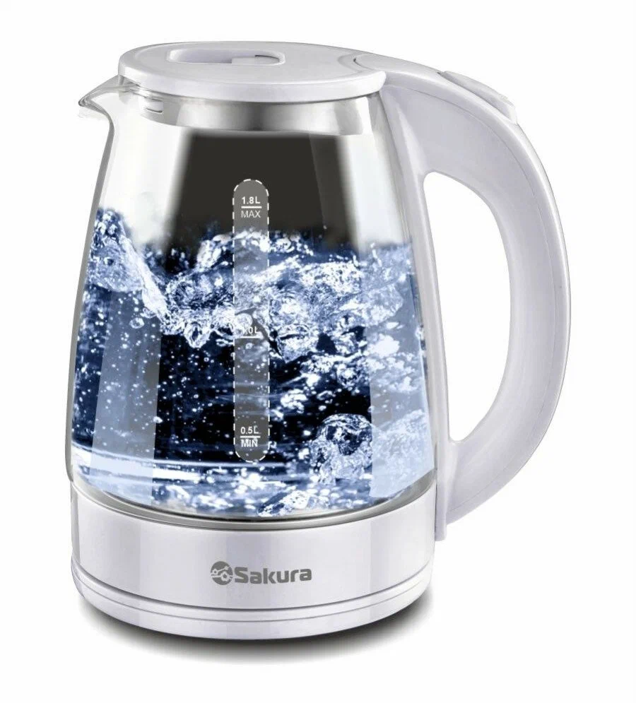 Электрочайник Sakura SA-2734W 1.8 л белый купить,NaN