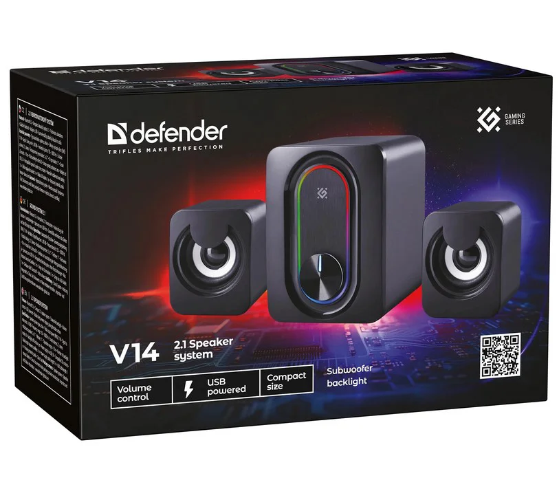 Акустическая система Defender V14 2.1 Black купить,8490