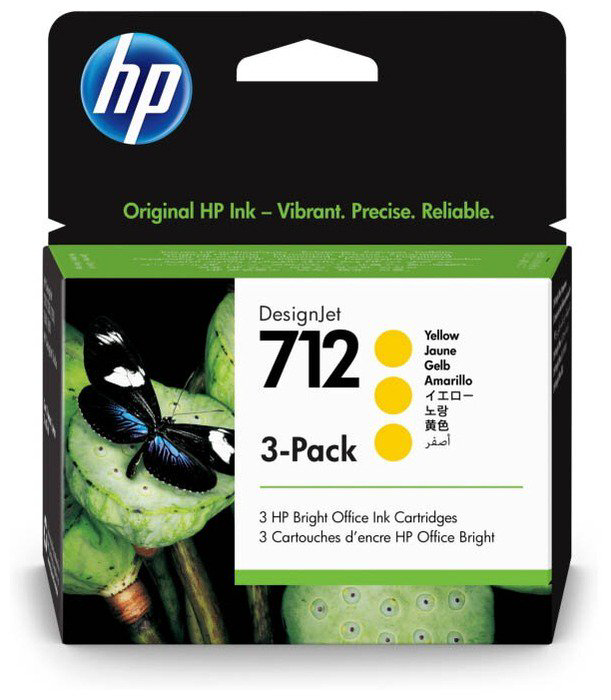 Картриджи HP DesignJet 3-Pack 3ED79A желтые
