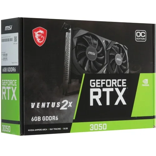 Видеокарта MSI GeForce RTX 3050 VENTUS 2X 6G OC купить,0