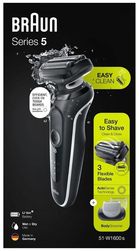 Бритва Braun 51-W1600s WHT Black - ForteMarket Бритва Braun 51-W1600s WHT Black купить,0