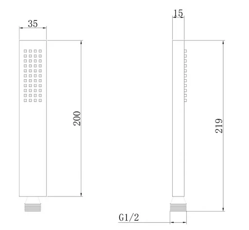 Душевая лейка Abber AF0050G золотистый