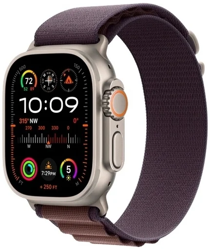 Смарт-часы Apple Watch Ultra Series 2 GPS + Cellular Alpine Loop S 49 мм серебристый-фиолетовый