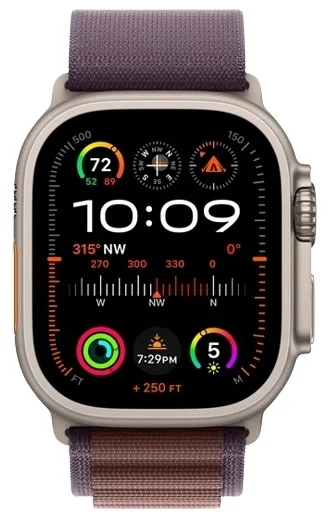 Смарт-часы Apple Watch Ultra Series 2 GPS + Cellular Alpine Loop S 49 мм серебристый-фиолетовый