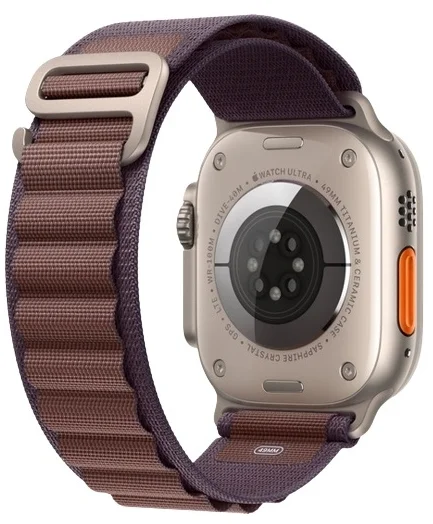Смарт-часы Apple Watch Ultra Series 2 GPS + Cellular Alpine Loop S 49 мм серебристый-фиолетовый