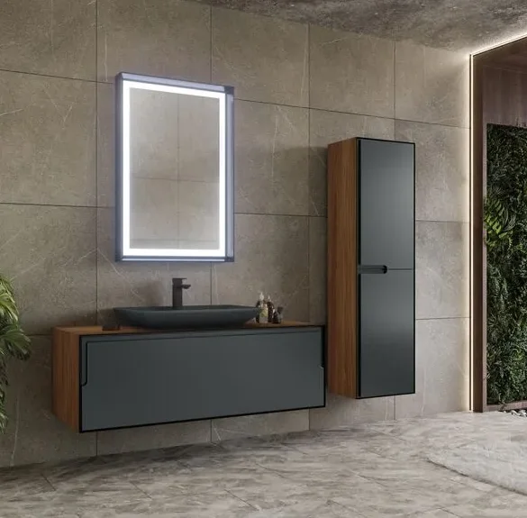 Зеркало Orka Craft LED 60x90см антрацит купить,NaN