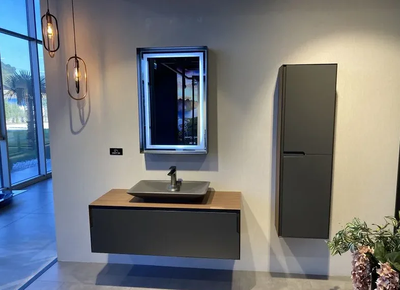 Зеркало Orka Craft LED 60x90см антрацит купить,NaN