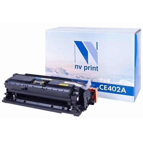 Картридж NVP CE402A Yellow для HP Color LaserJet желтый