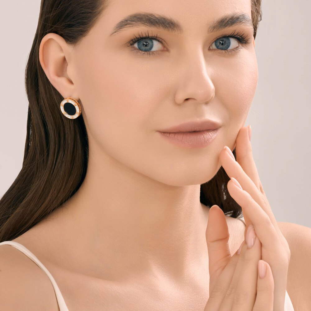 Серьги Diamant 51-320-02989-1 вес 7.24 г золото, агат купить,549859