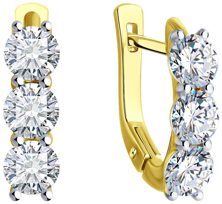 Серьги Diamant 53-220-02403-1 вес 3.23 г золото, рубин купить,2163625