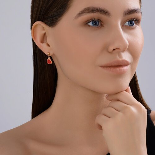 Серьги Diamant 93-122-02233-1_s вес 2.26 г серебро, эмаль купить,16200