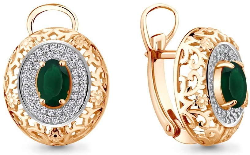 Серьги AQUAMARINE 4439009А вес 4.27 г серебро, агат купить,40165