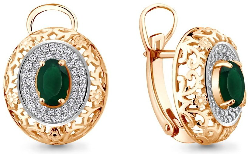 Серьги AQUAMARINE 4439009А вес 4.27 г серебро, агат купить,40165