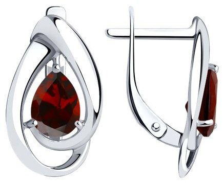 Серьги Diamant 94-320-00594-2 вес 2.38 г серебро, топаз купить,13159