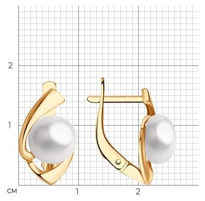 Серьги Diamant 93-320-02627-1 вес 3.22 г серебро, культивированный жемчуг купить,16471