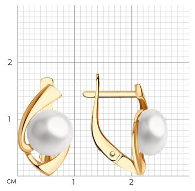 Серьги Diamant 93-320-02627-1 вес 3.22 г серебро, культивированный жемчуг купить,16471