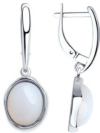 Серьги SOKOLOV 83020283 вес 6.99 г серебро, опал купить,26621