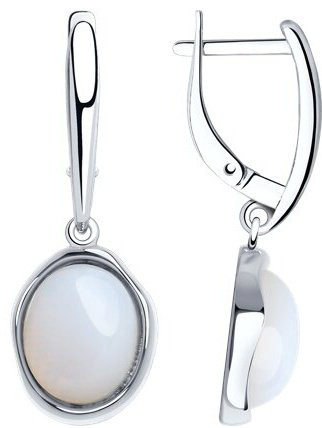 Серьги SOKOLOV 83020283 вес 6.99 г серебро, опал купить,26621