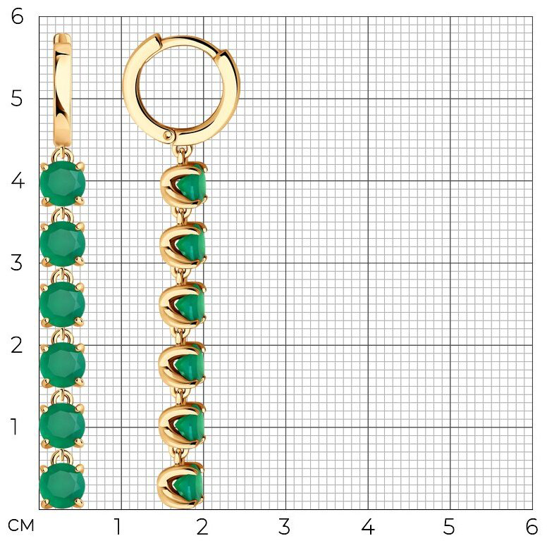 Серьги Diamant 93-321-02684-1 вес 7.27 г серебро, агат купить,56430