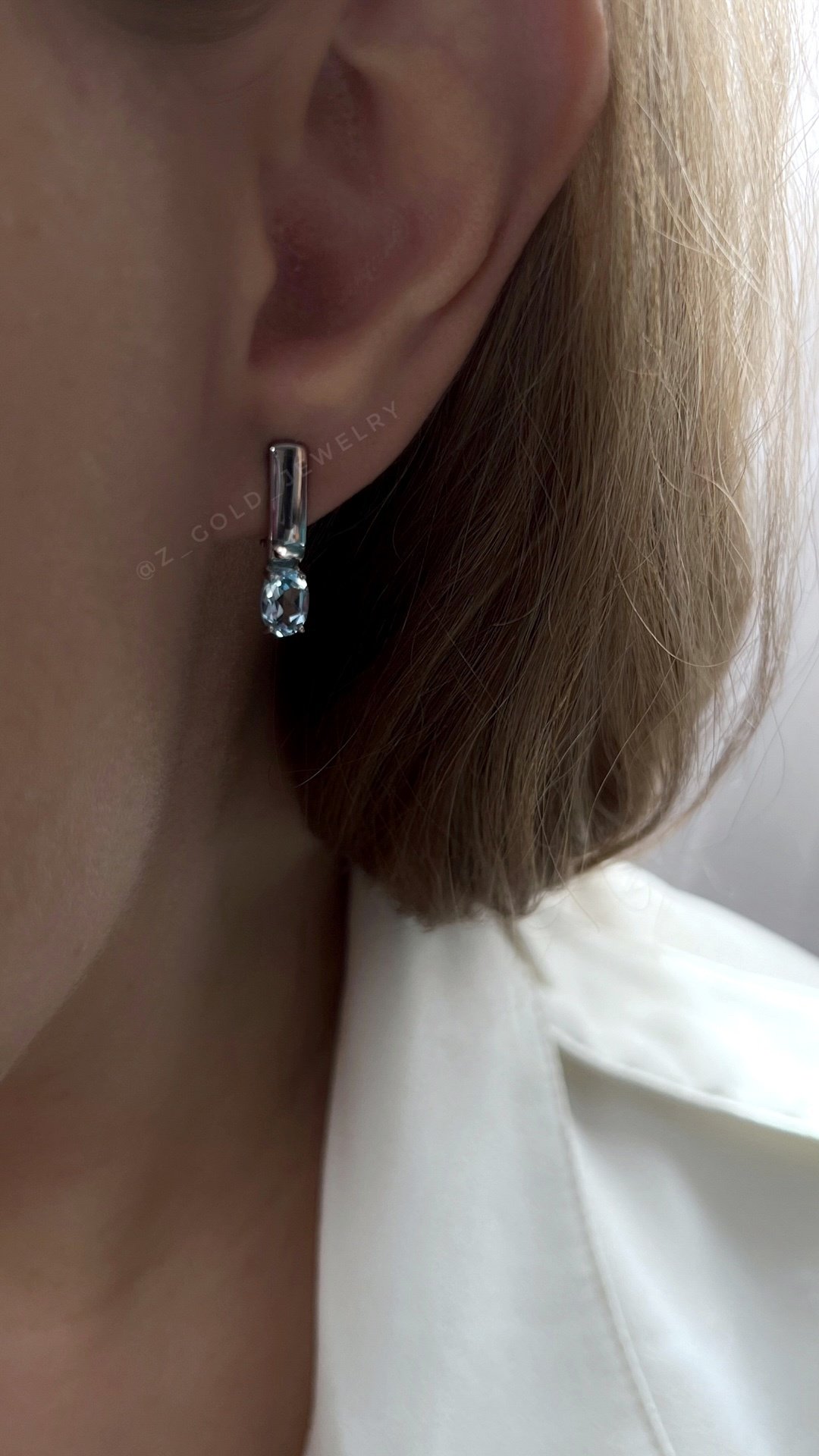 Серьги Diamant 94-320-00626-1 вес 2.86 г серебро, топаз купить,17005