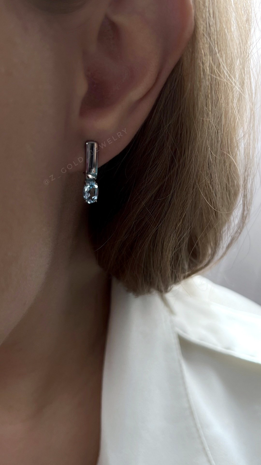 Серьги Diamant 94-320-00626-1 вес 2.86 г серебро, топаз купить,17005