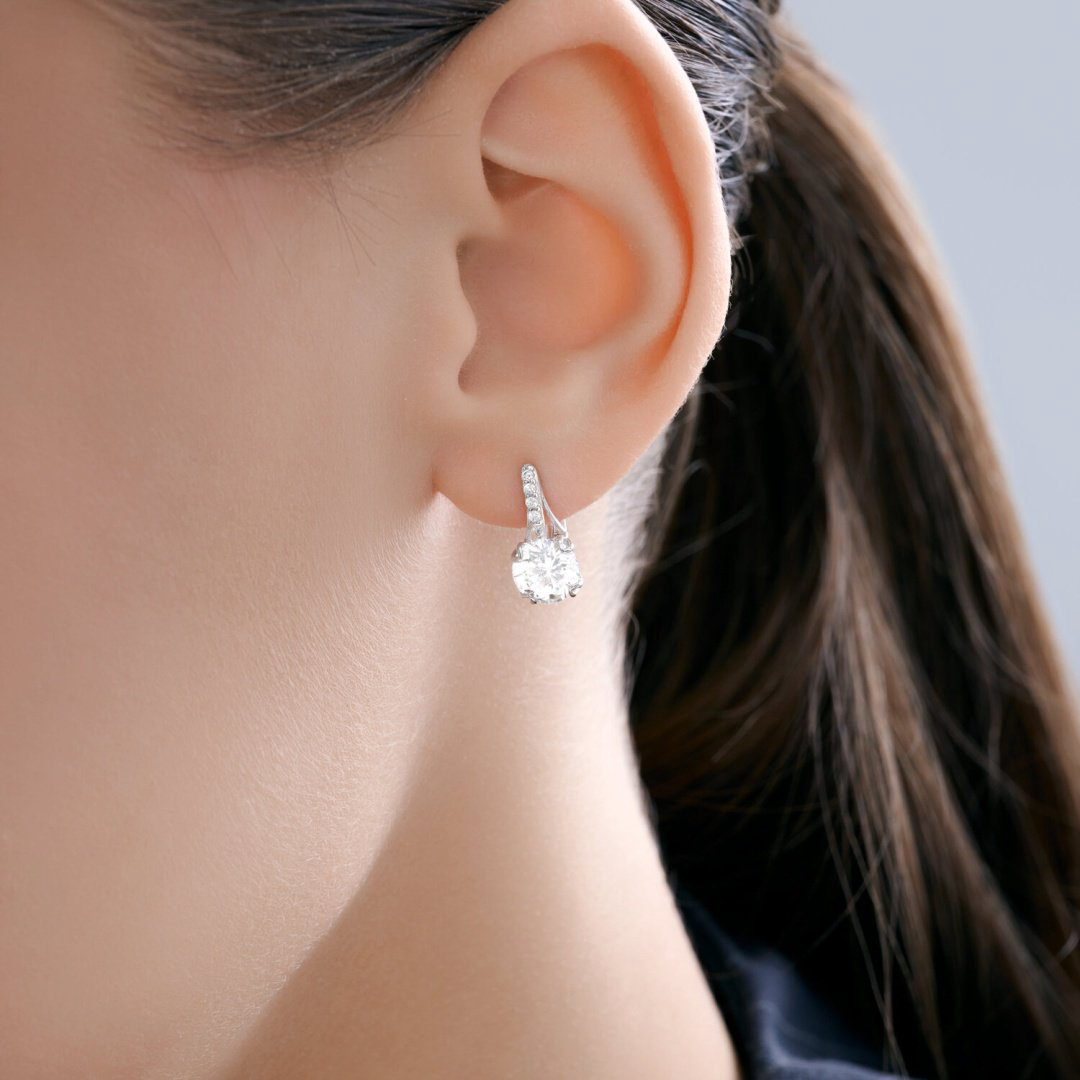 Серьги Diamant 94-120-00035-1 вес 2.7 г серебро, фианит купить,16268
