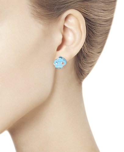 Серьги Diamant 94-120-00682-1 вес 2.04 г серебро, эмаль купить,12107