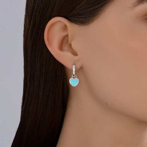 Серьги Diamant 94-120-02231-1 вес 3.41 г серебро, эмаль купить,21410