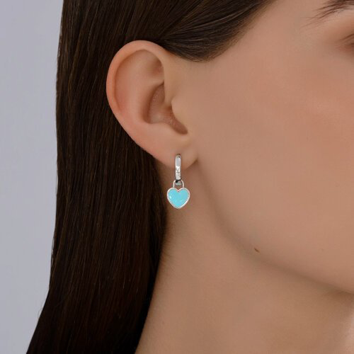Серьги Diamant 94-120-02231-1 вес 3.41 г серебро, эмаль купить,21410