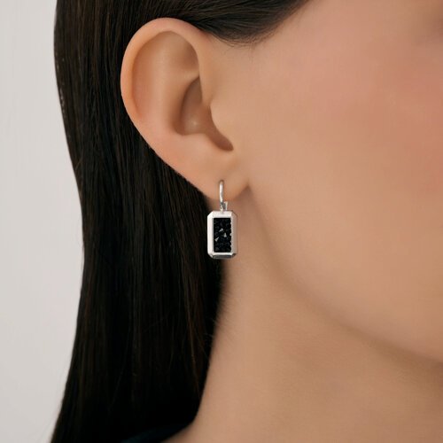 Серьги Diamant 94-120-02351-1_s вес 4.44 г серебро, кристалл купить,25460