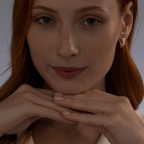 Серьги SOKOLOV 87020076 вес 2.82 г серебро, бриллиант купить,25999