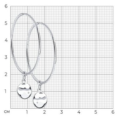 Серьги SOKOLOV 87020089 вес 2.74 г серебро, бриллиант купить,22514