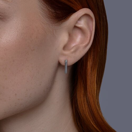 Серьги Diamant 94-220-02126-1 вес 1.88 г серебро, бриллиант купить,NaN
