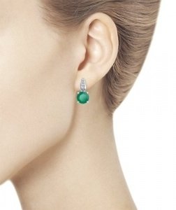 Серьги Diamant 94-320-00408-1 вес 3.55 г серебро, агат купить,26676