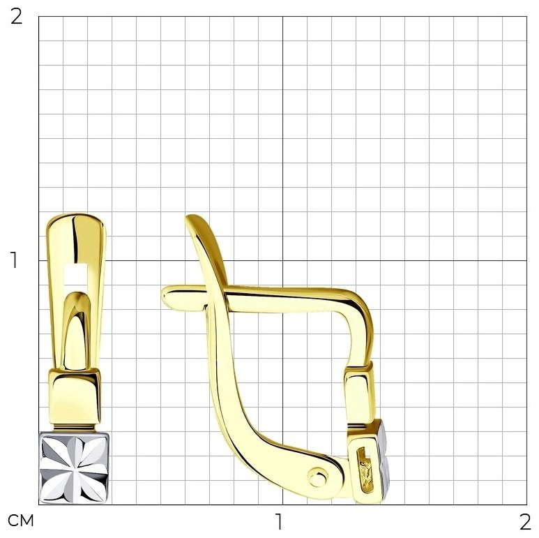 Серьги SOKOLOV 027749-2 вес 0.99 г золото, без вставок купить,104544