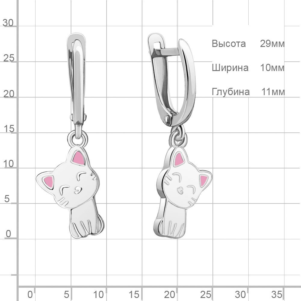 Серьги AQUAMARINE 34580 вес 2.28 г серебро, эмаль - ForteMarket Серьги AQUAMARINE 34580 вес 2.28 г серебро, эмаль купить,15120