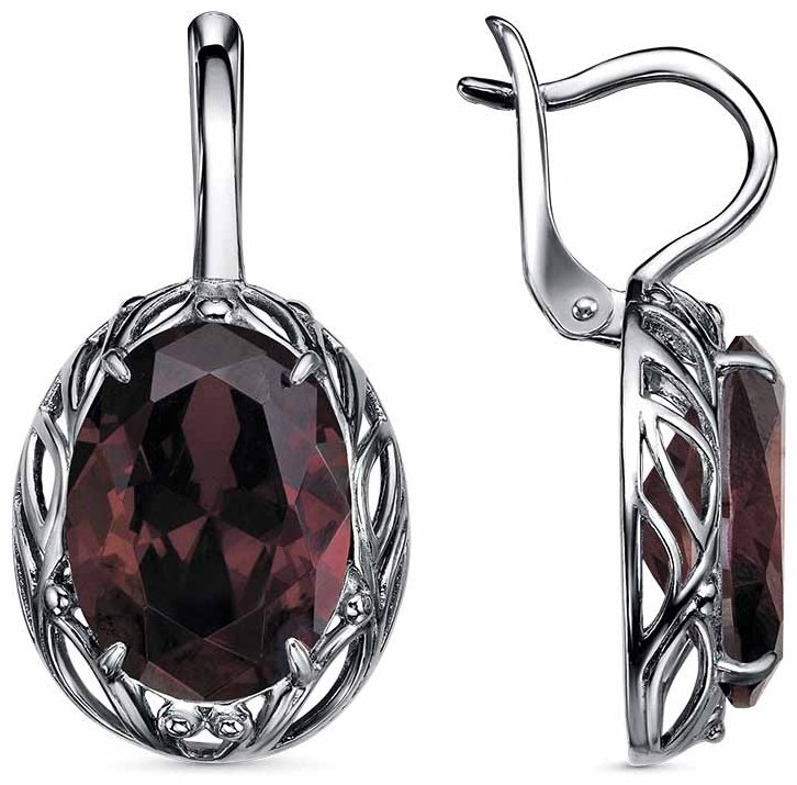 Серьги Красная пресня 33816080-18 вес 11.6 г серебро, фианит купить,28509