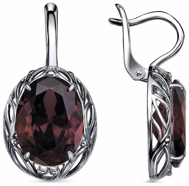 Серьги Красная пресня 33816080-18 вес 11.6 г серебро, фианит купить,28509