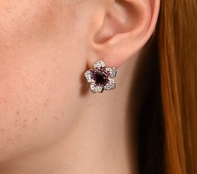 Серьги SOKOLOV 92022987 вес 6.18 г серебро, гранат купить,37083