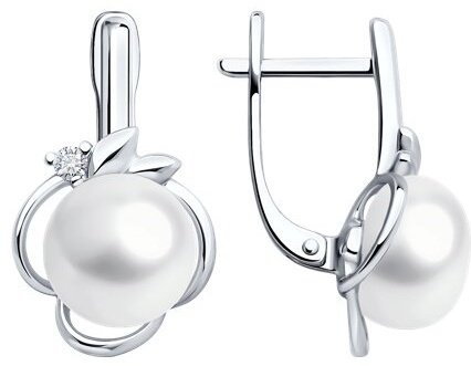 Серьги SOKOLOV 92022994 вес 3.88 г серебро, жемчуг купить,24112
