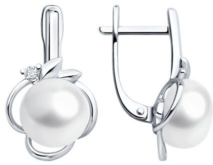 Серьги SOKOLOV 92022994 вес 3.88 г серебро, жемчуг купить,24112
