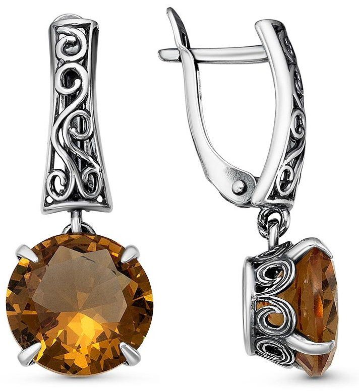 Серьги Красная пресня 3387798-22 вес 6.4 г серебро, султанит купить,28699