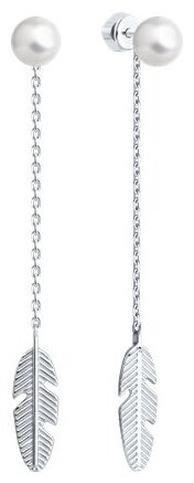 Серьги SOKOLOV 94026702 вес 3.53 г серебро, жемчуг купить,16857