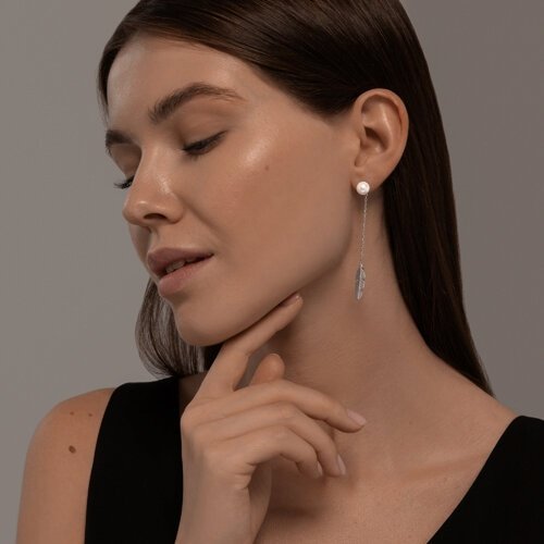 Серьги SOKOLOV 94026702 вес 3.53 г серебро, жемчуг купить,16857
