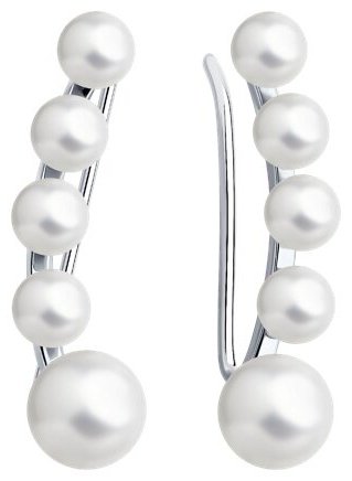 Серьги SOKOLOV 94026789 вес 1.53 г серебро, жемчуг купить,20520
