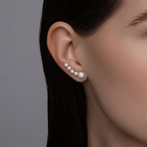Серьги SOKOLOV 94026789 вес 1.53 г серебро, жемчуг купить,20520