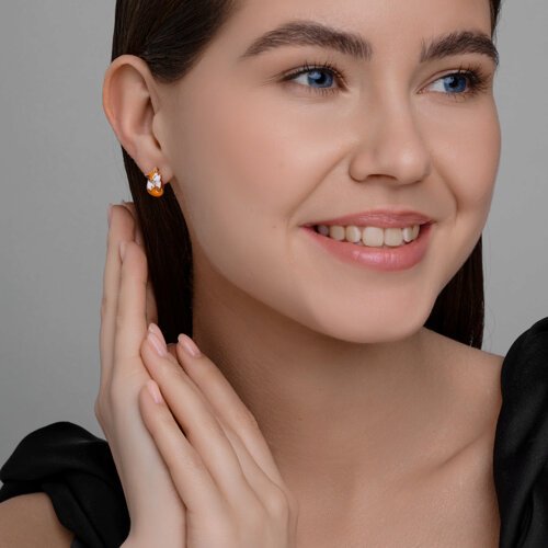 Серьги SOKOLOV 93022444 вес 2.78 г серебро, эмаль купить,21335