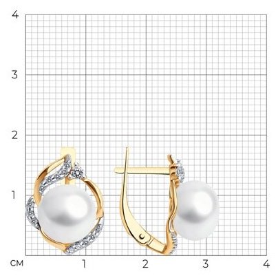 Серьги SOKOLOV 92022661 вес 4.7 г серебро, культивированный жемчуг купить,NaN