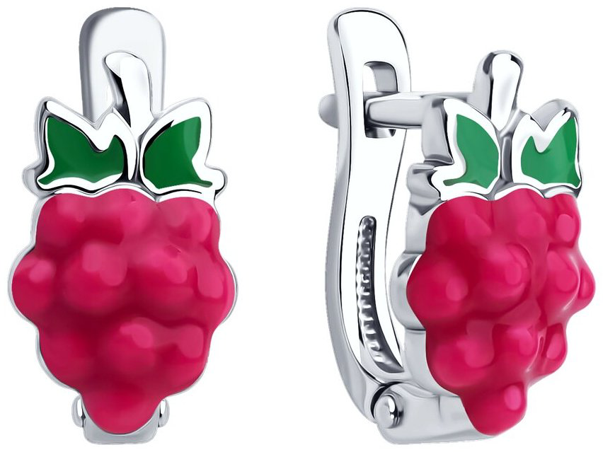 Серьги SOKOLOV 94026853 вес 2.25 г серебро, эмаль купить,17200